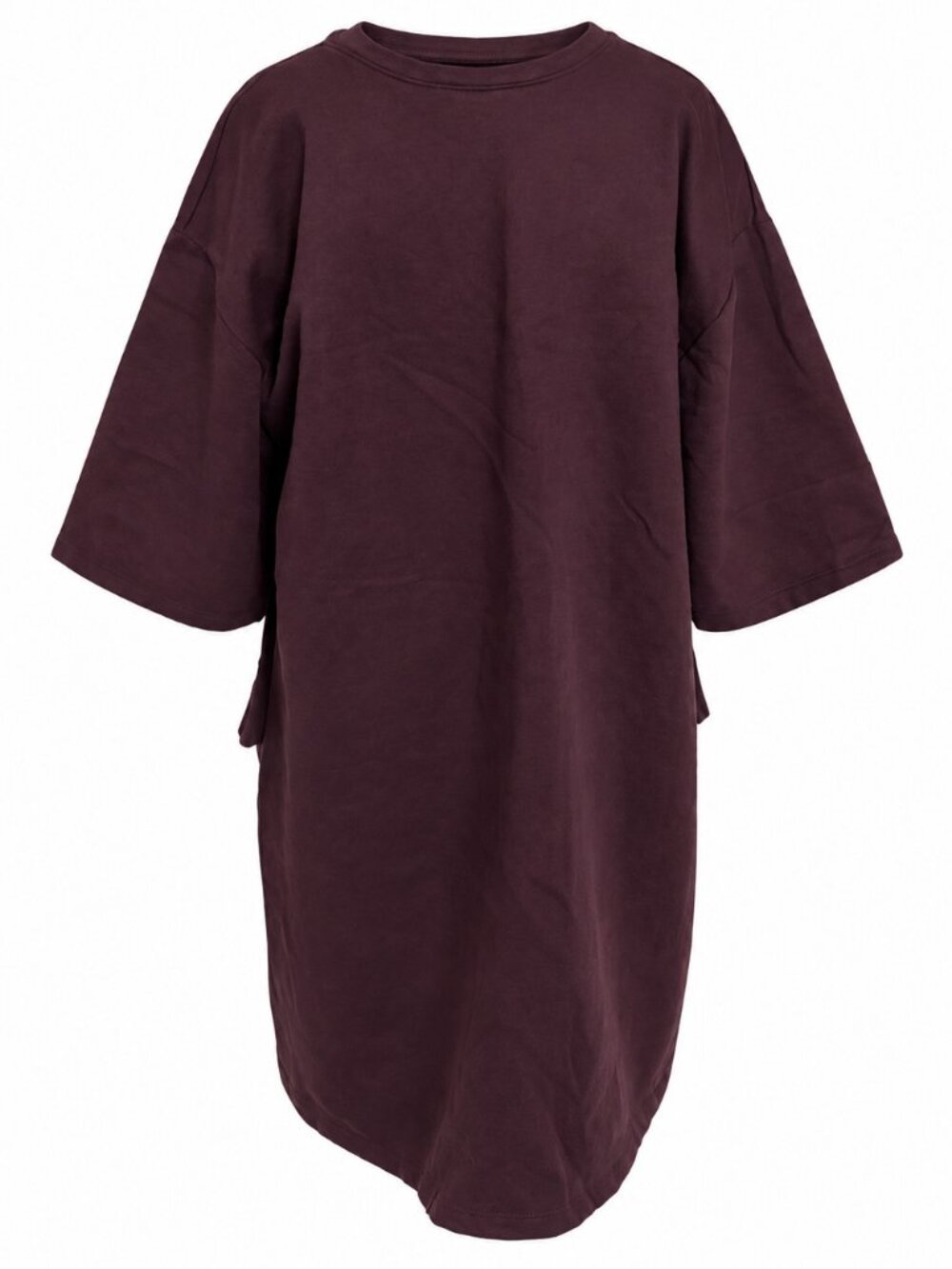 Zara Burgundy Short Sleeve Oversized Dress - S